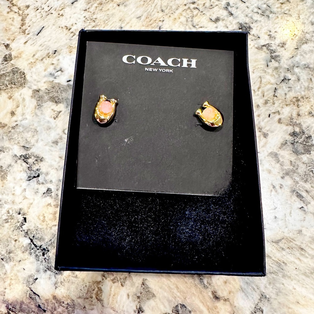 NWT Coach Signature C Stud Earrings